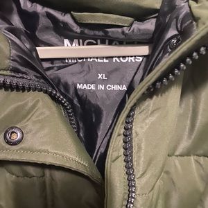 Hooded Puffer Coat With Belt